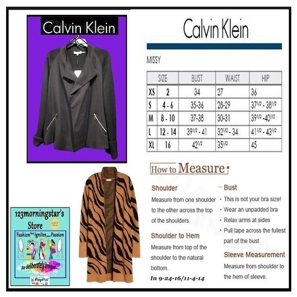 Calvin Klein NEW Quiet Luxury Wool Blend Open-front Sweater-coat Jacket XL - Picture 11 of 11